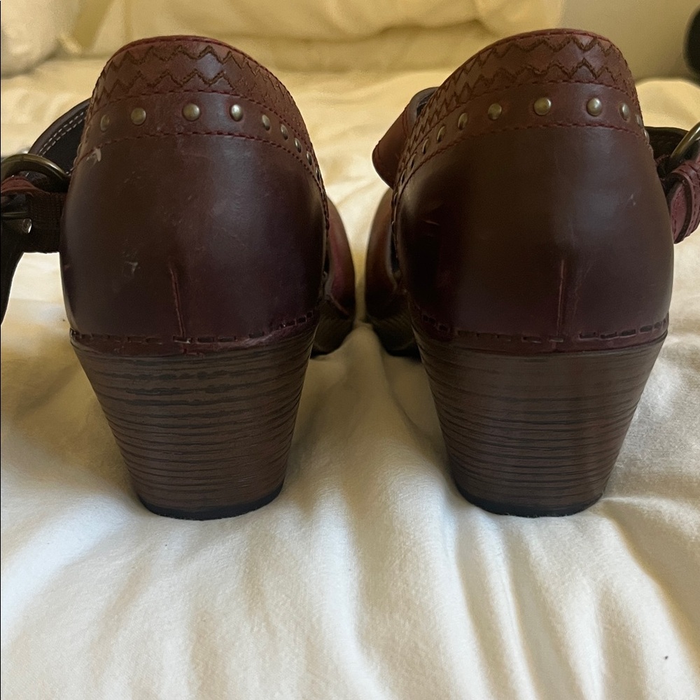 Dansko Women's Red Mary Jane Mules - Picture 4 of 4
